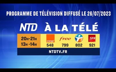 Programme de télévision diffusé le 26/07/2023