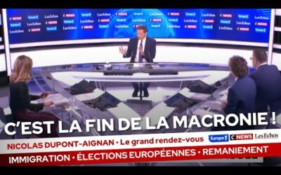 C&rsquo;est la fin de la Macronie ! Nicolas Dupont-Aignan • le Grand Rendez-vous Cnews, Europe1, Les echos