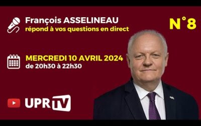 François Asselineau répond en direct à vos questions N°8