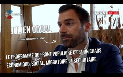 Julien Odoul : « Il faut moins d&rsquo;immigration, plus de pouvoir d&rsquo;achat et plus de justice sociale ! »