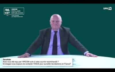 François Asselineau contacter l&rsquo;OSCE !