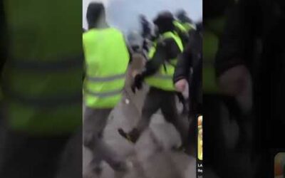 Présence policière et souvenir des gilets jaunes.