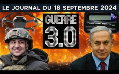 Bipeurs, drones : la bascule des guerres occidentales ? – JT du mercredi 18 septembre 2024