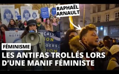 Le Collectif Némésis trolle les féministes en plein Paris. Raphaël Arnault intervient (…)