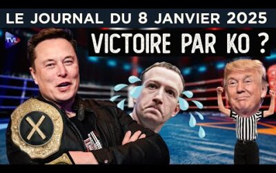 Trump et Musk dressent les géants américains – JT du mercredi 8 janvier 2025