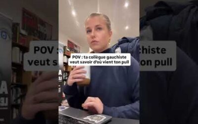 POV : TA COLLÈGUE GAUCHISTE VEUT SAVOIR D’OÙ VIENT TON PULL