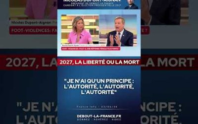 « Je n’ai qu’un principe : l’autorité, l’autorité, l’autorité »