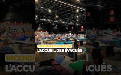 INCENDIES EN GIRONDE : L&rsquo;accueil des évacués