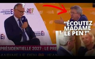 Hallucinant ! Mélenchon défend Marine Le Pen en plein débat pour les présidentielles !