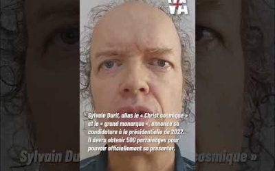 Sylvain Durif, le « Christ Cosmique », est candidat aux présidentielles de 2027 #shorts