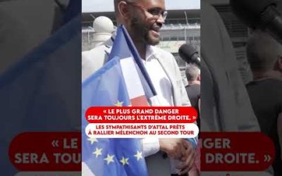 LES SYMPATHISANTS DE GABRIEL ATTAL PRÊTS À RALLIER MÉLENCHON AU SECCOND TOUR !