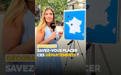 Savez-vous placer ces départements ?