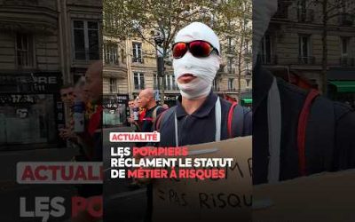 Les pompiers réclament la reconnaissance de leur métier comme métier à risques.