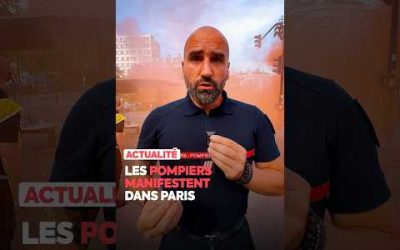 Des « pompiers à bout de souffle » manifestent dans Paris. 👊🏻