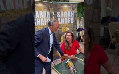 ARRIVÉE SURPRISE D’ÉRIC ZEMMOUR À LA DÉDICACE DE SARAH KNAFO À PARIS