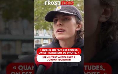 « Quand on fait des études, on est rarement de droite.» : Un militant antifa face à Jordan Florentin