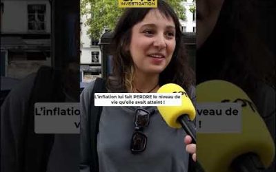 L’inflation lui fait PERDRE le niveau de vie qu’elle avait atteint !