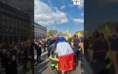 🔴 Des milliers de pompiers manifestent ce mardi à Paris pour réclamer davantage de moyens.