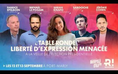 Table ronde université de rentrée Reconquête 2026 : La liberté d’expression menacée