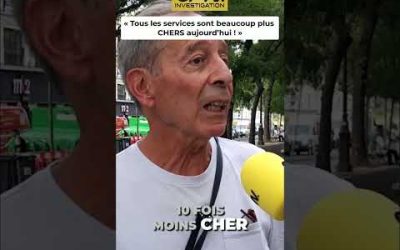 “ Tous les services sont beaucoup plus CHERS aujourd’hui ! “