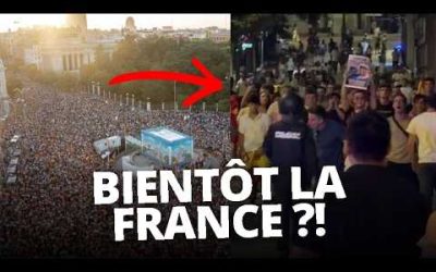 Des centaines de milliers d’Espagnols ds la rue ctre l’IMMIGRATION !